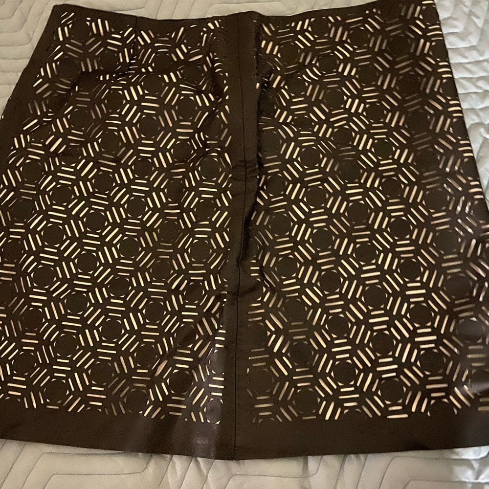 Women leather skirt